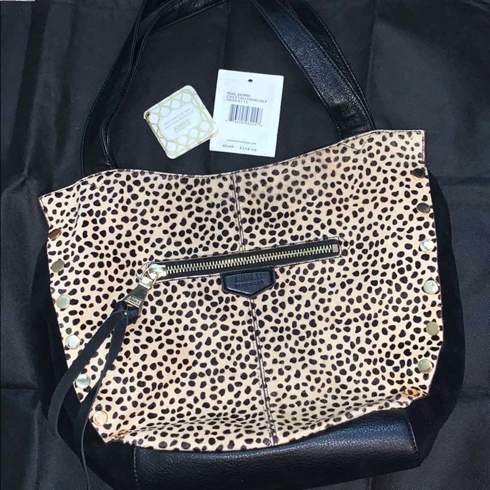 Cheetah Print Shopper Style Bag